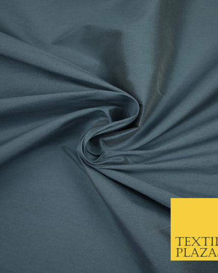 STEEL GREY Premium Plain Dyed Faux Matte Silk TAFFETA Dress Fabric Material 3131
