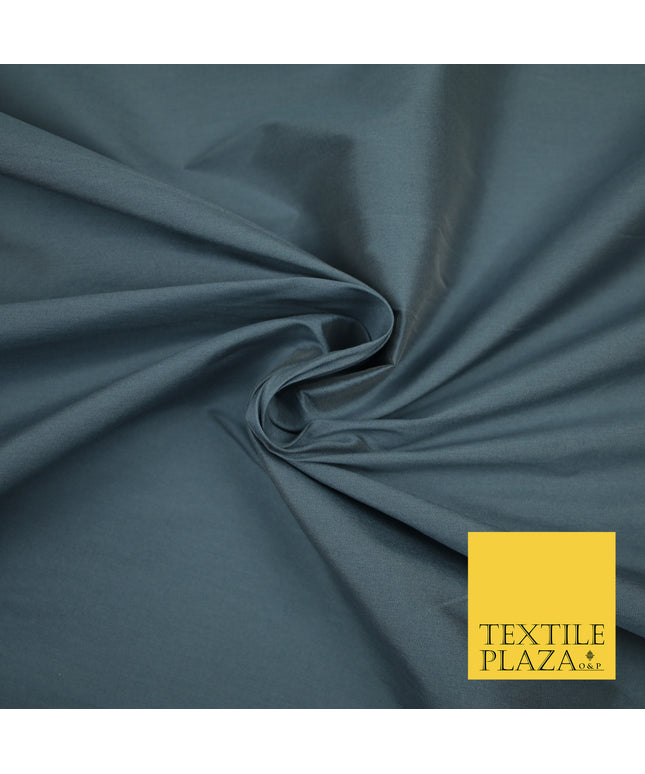 STEEL GREY Premium Plain Dyed Faux Matte Silk TAFFETA Dress Fabric Material 3131