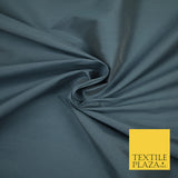 STEEL GREY Premium Plain Dyed Faux Matte Silk TAFFETA Dress Fabric Material 3131