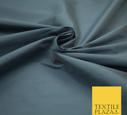 STEEL GREY Premium Plain Dyed Faux Matte Silk TAFFETA Dress Fabric Material 3131