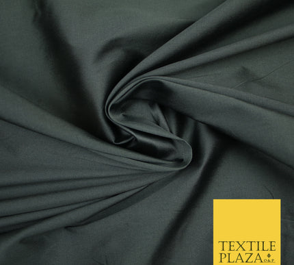 STORM GREY TWO TONE Premium Plain Dyed Faux Matte Silk TAFFETA Dress Fabric Material 3132