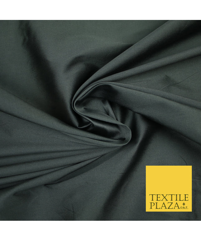 STORM GREY TWO TONE Premium Plain Dyed Faux Matte Silk TAFFETA Dress Fabric Material 3132