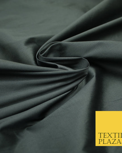 STORM GREY TWO TONE Premium Plain Dyed Faux Matte Silk TAFFETA Dress Fabric Material 3132