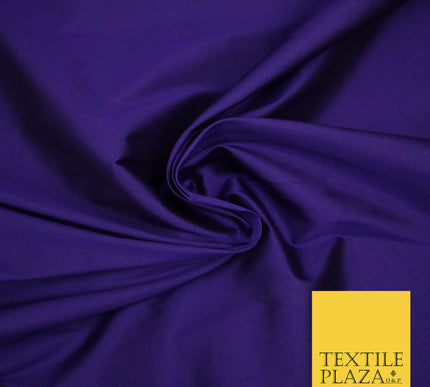 CADBURY PURPLE Premium Plain Dyed Faux Matte Silk TAFFETA Dress Fabric Material 3133