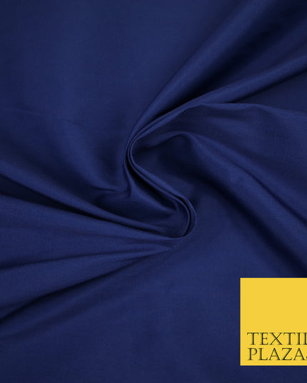 MIDNIGHT BLUE Premium Plain Dyed Faux Matte Silk TAFFETA Dress Fabric Material 3135