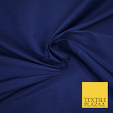 MIDNIGHT BLUE Premium Plain Dyed Faux Matte Silk TAFFETA Dress Fabric Material 3135