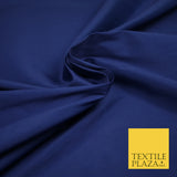 MIDNIGHT BLUE Premium Plain Dyed Faux Matte Silk TAFFETA Dress Fabric Material 3135