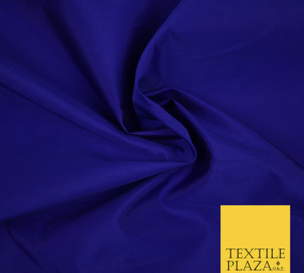 ROYAL BLUE Premium Plain Dyed Faux Matte Silk TAFFETA Dress Fabric Material 3136