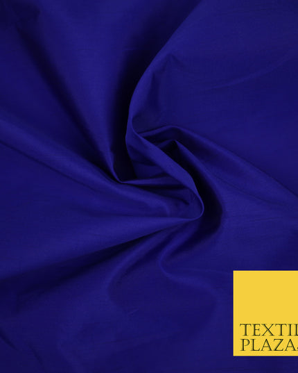 ROYAL BLUE Premium Plain Dyed Faux Matte Silk TAFFETA Dress Fabric Material 3136