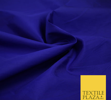 ROYAL BLUE Premium Plain Dyed Faux Matte Silk TAFFETA Dress Fabric Material 3136