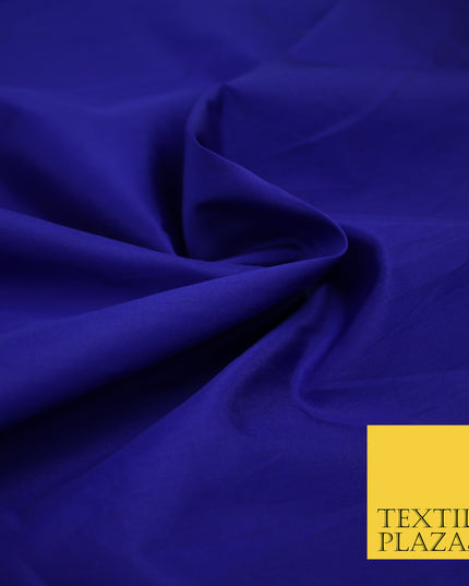 ROYAL BLUE Premium Plain Dyed Faux Matte Silk TAFFETA Dress Fabric Material 3136