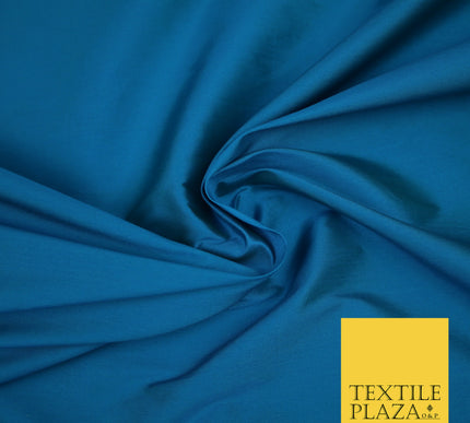 TURQUOISE GREEN TWO TONE Premium Plain Dyed Faux Matte Silk TAFFETA Dress Fabric Material 3138