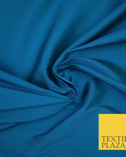 TURQUOISE GREEN TWO TONE Premium Plain Dyed Faux Matte Silk TAFFETA Dress Fabric Material 3138