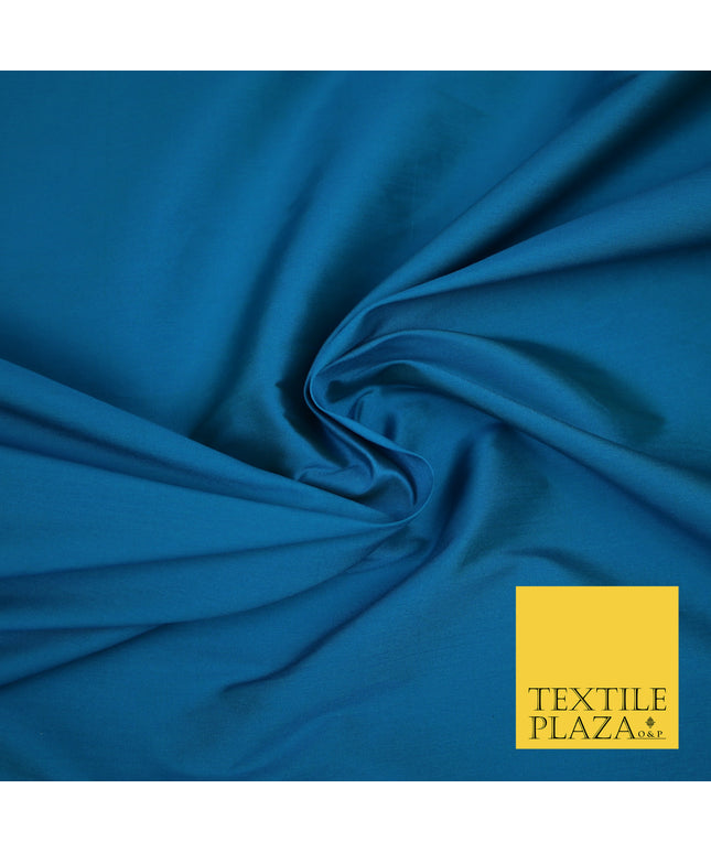 TURQUOISE GREEN TWO TONE Premium Plain Dyed Faux Matte Silk TAFFETA Dress Fabric Material 3138