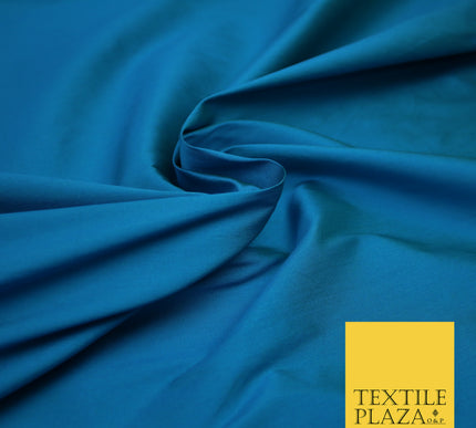 TURQUOISE GREEN TWO TONE Premium Plain Dyed Faux Matte Silk TAFFETA Dress Fabric Material 3138