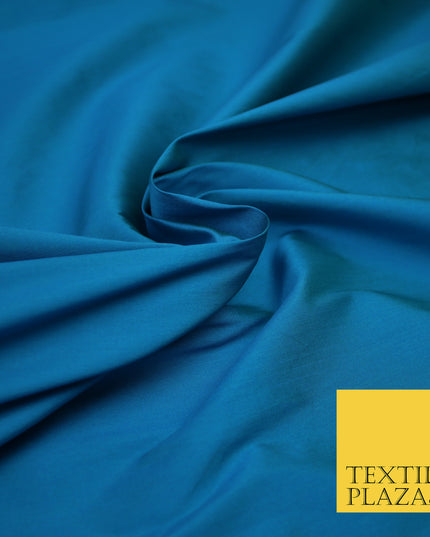 TURQUOISE GREEN TWO TONE Premium Plain Dyed Faux Matte Silk TAFFETA Dress Fabric Material 3138
