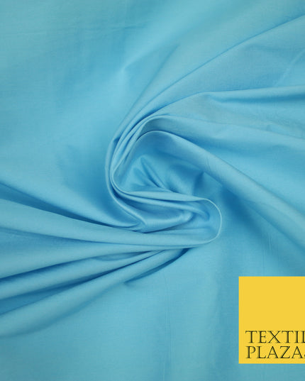 BABY BLUE Premium Plain Dyed Faux Matte Silk TAFFETA Dress Fabric Material 3139