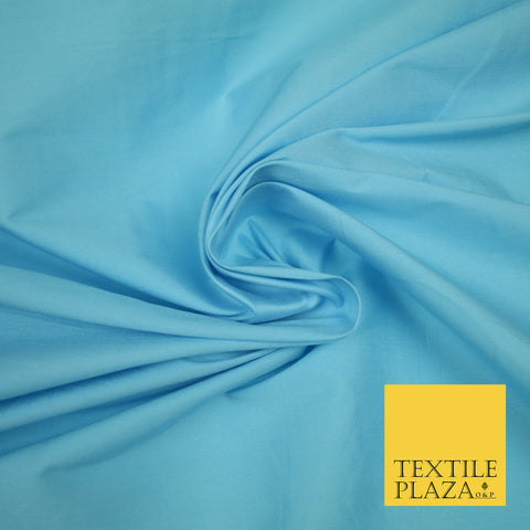 BABY BLUE Premium Plain Dyed Faux Matte Silk TAFFETA Dress Fabric Material 3139