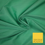 MINT Premium Plain Dyed Faux Matte Silk TAFFETA Dress Fabric Material 3141