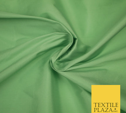 PALE GREEN Premium Plain Dyed Faux Matte Silk TAFFETA Dress Fabric Material 3142