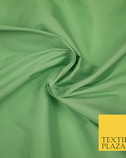 PALE GREEN Premium Plain Dyed Faux Matte Silk TAFFETA Dress Fabric Material 3142