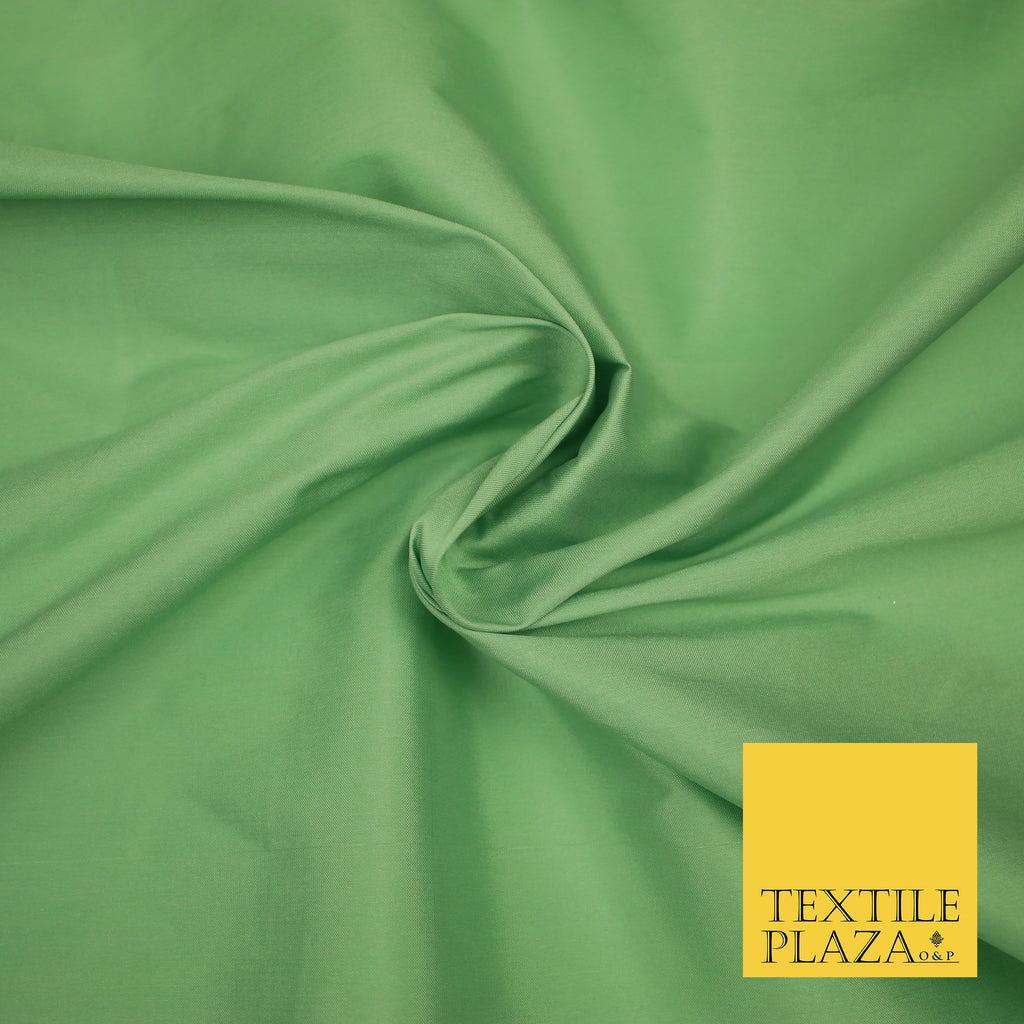 PALE GREEN Premium Plain Dyed Faux Matte Silk TAFFETA Dress Fabric Material 3142