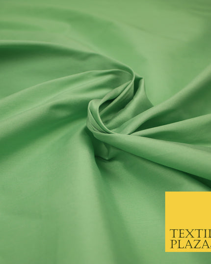 PALE GREEN Premium Plain Dyed Faux Matte Silk TAFFETA Dress Fabric Material 3142