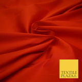 FIERY RED TWO TONE SHOT Premium Plain Dyed Faux Matte Silk TAFFETA Dress Fabric Material 3146