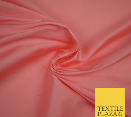 ROSE PINK Premium Plain Dyed Faux Matte Silk TAFFETA Dress Fabric Material 3149