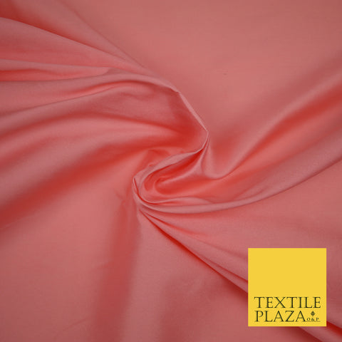ROSE PINK Premium Plain Dyed Faux Matte Silk TAFFETA Dress Fabric Material 3149