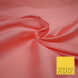 ROSE PINK Premium Plain Dyed Faux Matte Silk TAFFETA Dress Fabric Material 3149