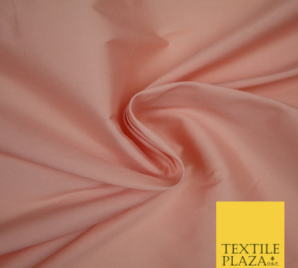 LIGHT BLUSH PINK Premium Plain Dyed Faux Matte Silk TAFFETA Dress Fabric Material 3150