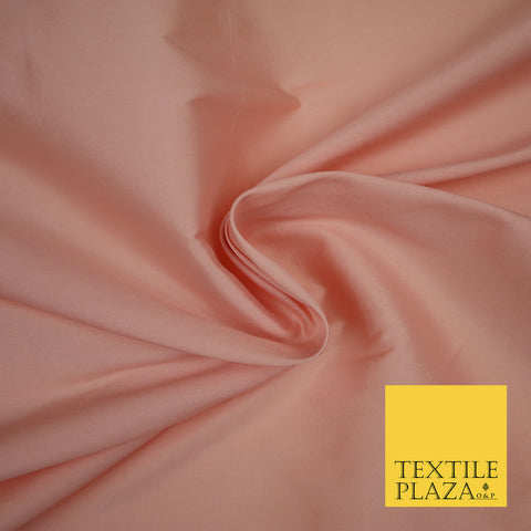 LIGHT BLUSH PINK Premium Plain Dyed Faux Matte Silk TAFFETA Dress Fabric Material 3150