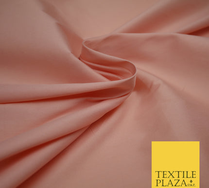 LIGHT BLUSH PINK Premium Plain Dyed Faux Matte Silk TAFFETA Dress Fabric Material 3150