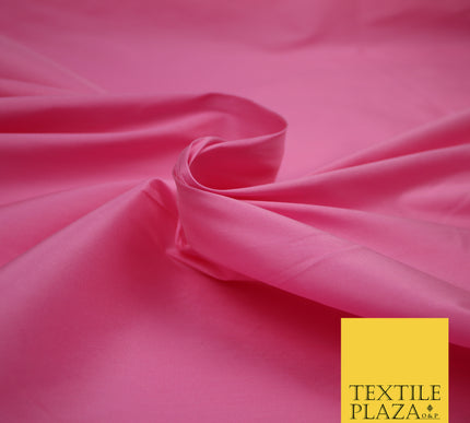 BABY PINK Premium Plain Dyed Faux Matte Silk TAFFETA Dress Fabric Material 3153