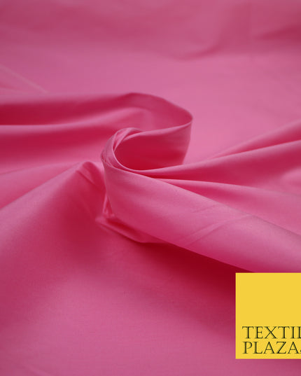 BABY PINK Premium Plain Dyed Faux Matte Silk TAFFETA Dress Fabric Material 3153