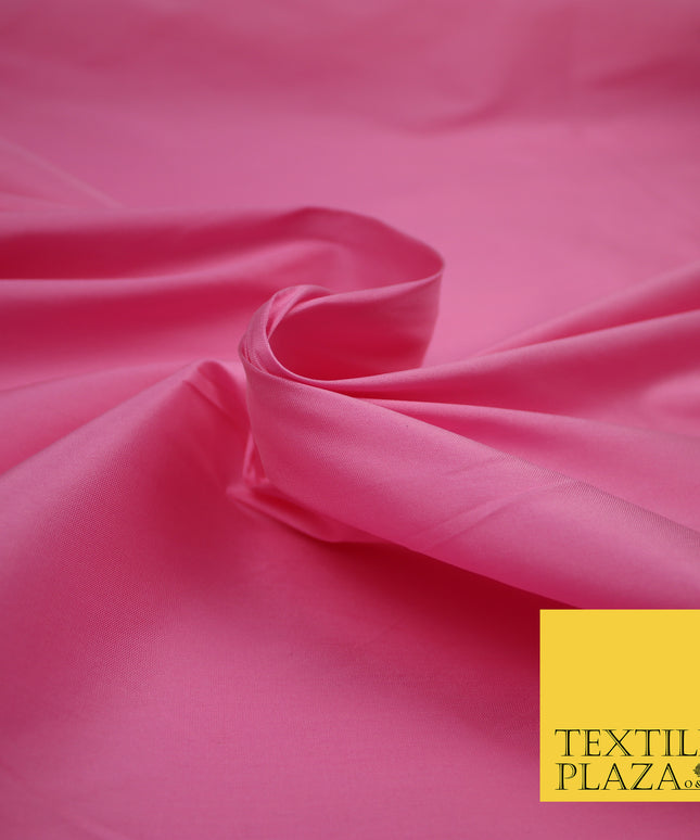 BABY PINK Premium Plain Dyed Faux Matte Silk TAFFETA Dress Fabric Material 3153