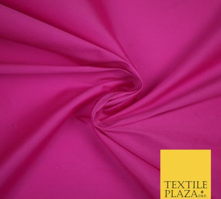 BUBBLEGUM PINK Premium Plain Dyed Faux Matte Silk TAFFETA Dress Fabric Material 3154