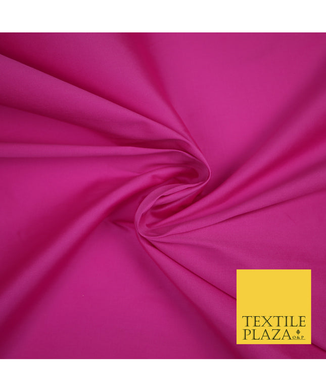 BUBBLEGUM PINK Premium Plain Dyed Faux Matte Silk TAFFETA Dress Fabric Material 3154