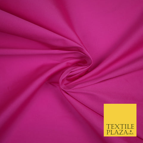 BUBBLEGUM PINK Premium Plain Dyed Faux Matte Silk TAFFETA Dress Fabric Material 3154