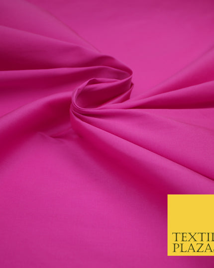 BUBBLEGUM PINK Premium Plain Dyed Faux Matte Silk TAFFETA Dress Fabric Material 3154