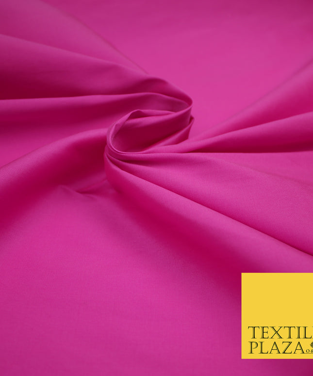 BUBBLEGUM PINK Premium Plain Dyed Faux Matte Silk TAFFETA Dress Fabric Material 3154