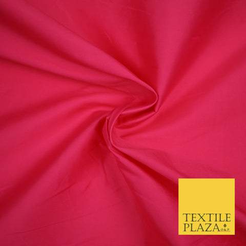 CANDY PINK Premium Plain Dyed Faux Matte Silk TAFFETA Dress Fabric Material 3155