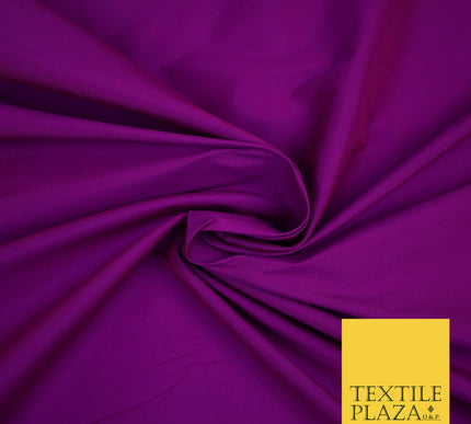 MAGENTA Premium Plain Dyed Faux Matte Silk TAFFETA Dress Fabric Material 3157