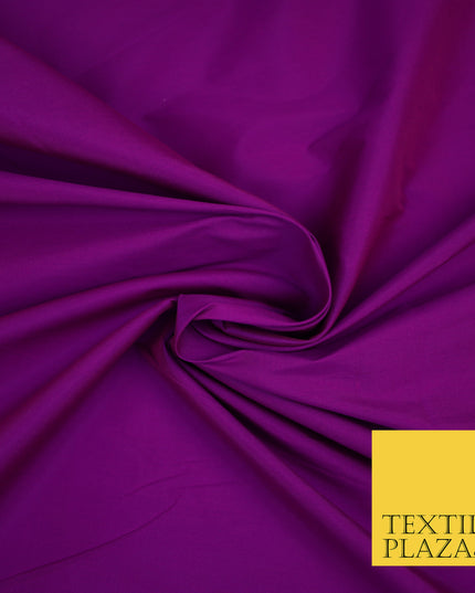MAGENTA Premium Plain Dyed Faux Matte Silk TAFFETA Dress Fabric Material 3157
