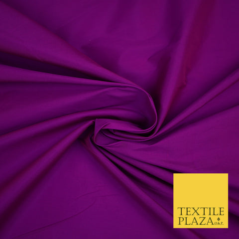 MAGENTA Premium Plain Dyed Faux Matte Silk TAFFETA Dress Fabric Material 3157
