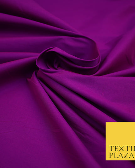 MAGENTA Premium Plain Dyed Faux Matte Silk TAFFETA Dress Fabric Material 3157