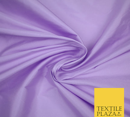 LILAC Premium Plain Dyed Faux Matte Silk TAFFETA Dress Fabric Material 3158