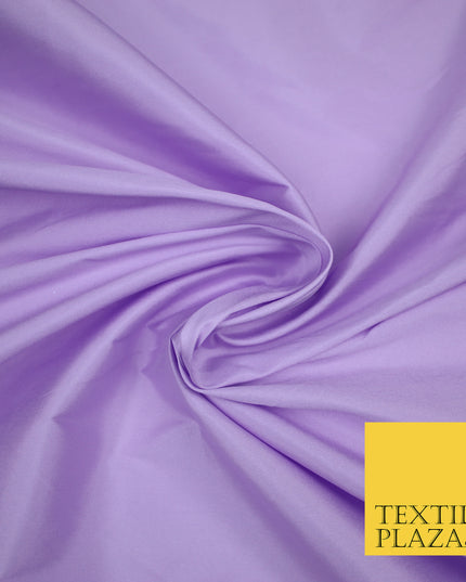 LILAC Premium Plain Dyed Faux Matte Silk TAFFETA Dress Fabric Material 3158