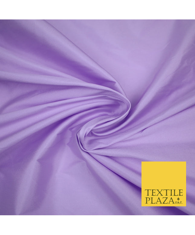 LILAC Premium Plain Dyed Faux Matte Silk TAFFETA Dress Fabric Material 3158